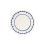 Hermia Blue Orbit Bonsai Juego de Cena de 24 Piezas en Blanco y Azul